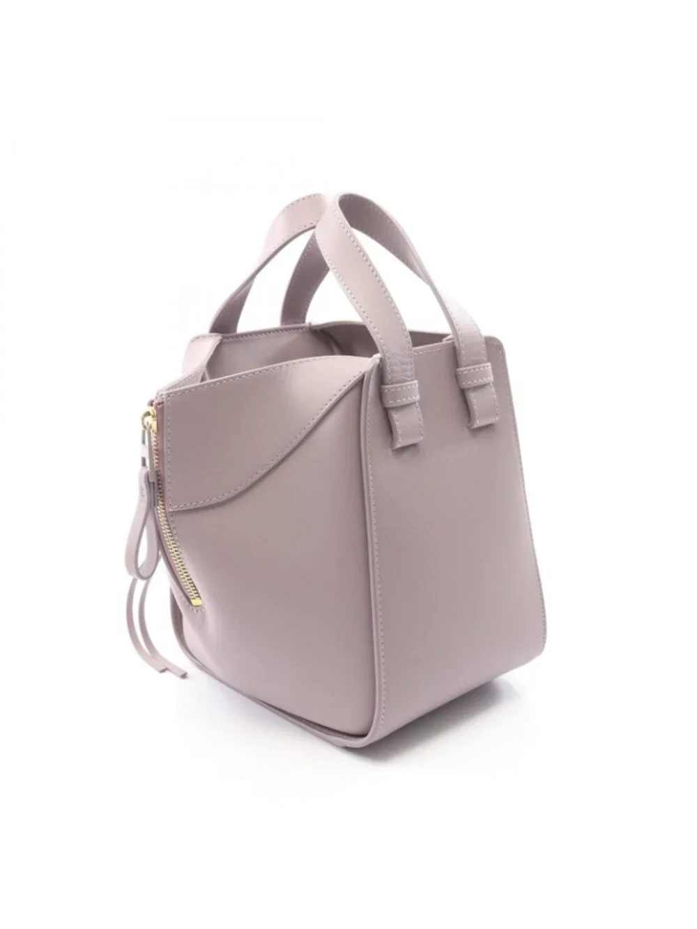 Loewe Handbag Hammock Bag Compact 2-Way Lavender White Leather